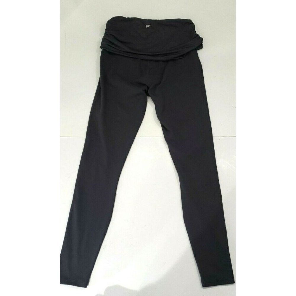 Fabletics Gray Activewear Leggings Ruched Ruffle Waist - Picture 5 of 5
